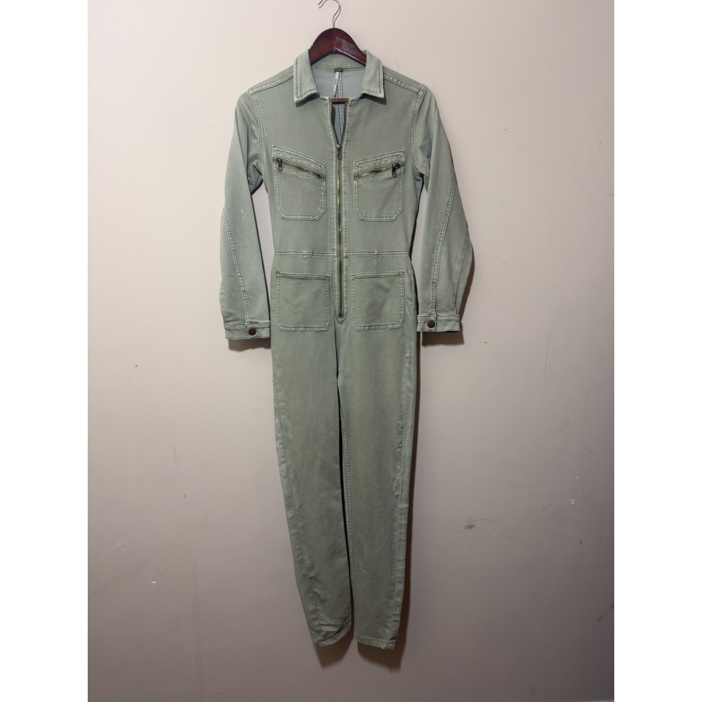 Free People Jumpsuit Xs Green Utility Military